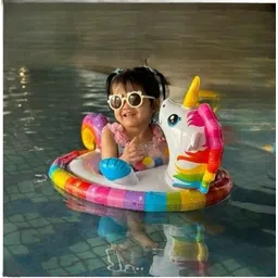 Swim Pool Floater Ring for Toddlers(IND*312416) Age 1-3 Inflatable Swimming Safety Tube-image-7
