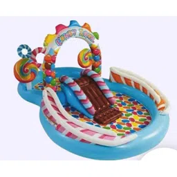 tiny tales Candy Zone (IND*33) Inflatable Fun Play Center with Slide with Pump Inflatable Swimming Pool-picture-18