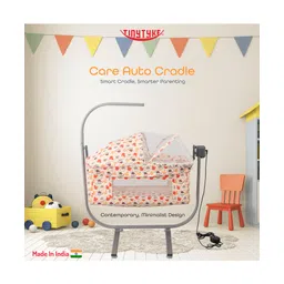 tiny tyke TinyTyke Care Automatic Cradle | Modern Electric Swing | Baby Friendly Square Hammock | Mosquito Net | Mattress | With Warranty | Multi-picture-12