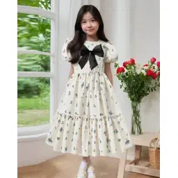 tior Girls Floral Print Fit & Flared Dress-picture-29