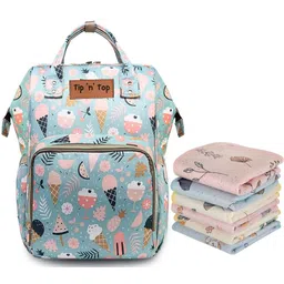 tip 'n' top Premium Baby Diaper Bag with 1 Towel, Waterproof & Travel-Friendly Maternity Kit Diaper Bag Combo-picture-1