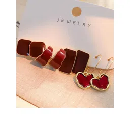 Tipsy closet Gold-Plated Stainless Steel Cubic Zirconia Hoop Earrings-picture-21