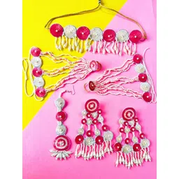 Tipsy closet Women Pink Jewellery Set-picture-19