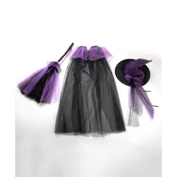 Tipy Tipy Tap Halloween Theme Set Of 3 Witch Costume Set - Black & Purple-picture-27