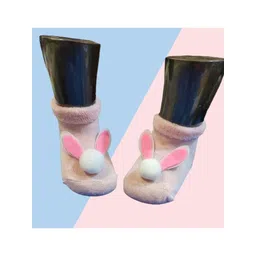 TIPY TIPY TAP Kids Pink & White Patterned Rabbit Ankle-Length Socks-picture-29