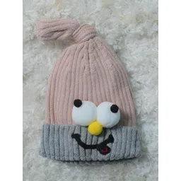 TIPY TIPY TAP Kids Self Design Cotton & Woollen Beanie Cap-picture-25