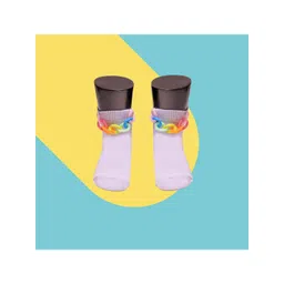 TIPY TIPY TAP Kids White Solid Cotton Socks with Chain-picture-32