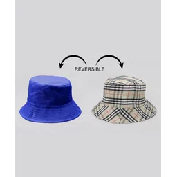 Tipy Tipy Tap Solid & Checked Reversible Cap - Blue-picture-20