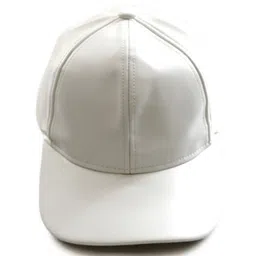 Tipy Tipy Tap Solid Leather Baseball Cap - White-picture-25