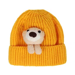 Tipy Tipy Tap Teddy Applique Detailed Cap - Musturd-picture-15