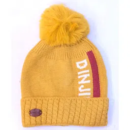 tipy tipy tap Tipy Tiyp Tap Typography Printed Beanie - Yellow - Circumference 38 Cms-picture-23