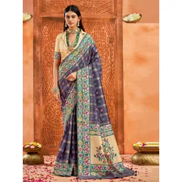 TIRA Floral Printed Zari Paithani Saree-picture-14