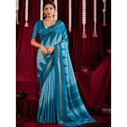 TIRA Woven Design Silk Blend Handloom Fashion Saree-picture-39