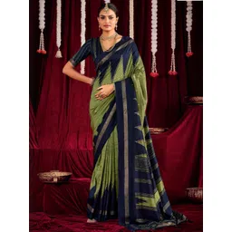 TIRA Woven Design Zari Silk Blend Handloom Fashion Saree-picture-32