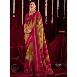 TIRA Woven Design Zari Silk Blend Handloom Fashion Saree-picture-29