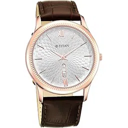 titan Analog with Day and Date White Dial Leather Strap Watch for Men-NS1824WL02/NT1824WL02-picture-41