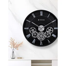 Titan Black Round Analogue Wall Clock-picture-45