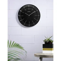 Titan Black Solid Contemporary Analogue Wall Clock-picture-34