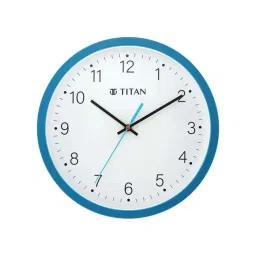 Titan Blue Plastic 25 cm Quartz Analog Wall Clock With Silent Sweep Technology-picture-14