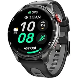 Titan Celestor Smart Watch, 1.43” AMOLED Display & AOD, 60Hz Fluid Display, Advanced GPS with Altimeter, Barometer & Compass, Piezoelectric Crown, BT Calling, Upto 7 Day Battery, 3ATM (Black)-picture-20