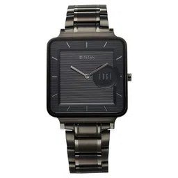 Titan Edge Quad Quartz Analog Blue Dial With Grey Stainless Steel Strap Watch For Men-picture-34