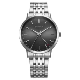 Titan Elegance Analog with Date by Hand and Dark Grey Dial Stainless Steel Strap Watch for Men-picture-17