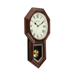 Titan Grandeur Classic White Wooden Pendulum Clock image 2
