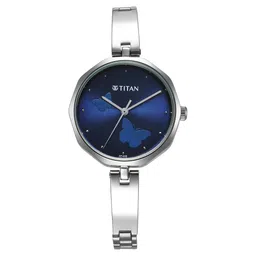 Titan Karishma Quartz Analog Blue Dial Stainless Steel Strap Watch for Women-picture-17