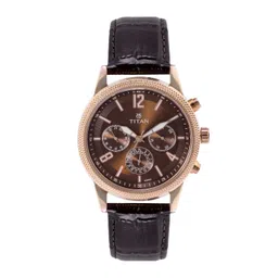 Titan Men Analogue Leather Watch - 1734WL01-picture-14