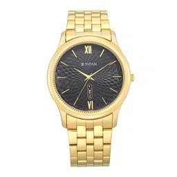 Titan Men Black & Gold-Toned Analogue Watch 1824YM01-picture-18