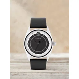 Titan Men Black Dial & Black Leather Straps Analogue Watch 1729SL04-picture-13