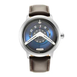 Titan Men Blue Printed Dial & Brown Leather Straps Analogue Watch 1828SL01-picture-34