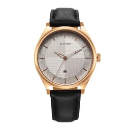 Titan Men Brass Dial & Leather Straps Analogue Watch 1802WL02-picture-27