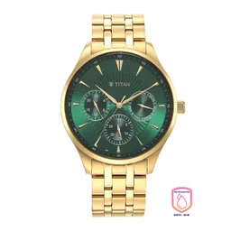 Titan Men Green Printed Dial & Stainless Steel Bracelet Style Straps Analogue Watch 90127YM05-picture-27