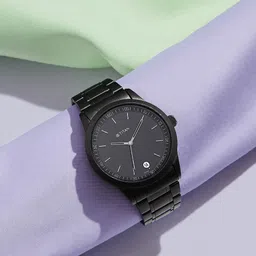 Titan Minimals Quartz Analog with Date Black Dial Black Metal Strap Watch For Men-picture-29