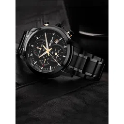 Titan Octane Men Black Dial & Black Stainless Steel Bracelet Style Straps Analogue Watch-picture-30
