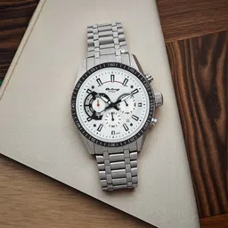 Titan Octane Quartz Chronograph White Dial Silver Stainless Steel Strap Watch For Men-picture-19
