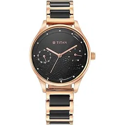 titan Purple Acetate Black Dial Analog with Day and Date Metal and Acetate Strap Watch for Women-NS2670WD01/NT2670WD01-picture-47
