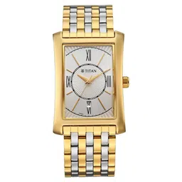 Titan Regalia Allure Analog with Date and Silver White Dial Dual Tone Stainless Strap Watch for Men-picture-32