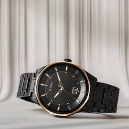 Titan Regalia Opulent Quartz Analog with Date Black Dial Black Stainless Steel Strap Watch for Men-picture-17