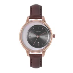 Titan Women Leather Straps Analogue Watch 2648WL04-picture-36