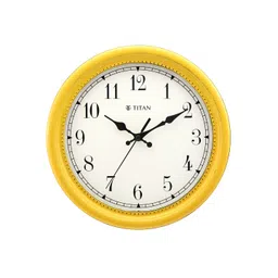 Titan Yellow & White Contemporary Wall Clock-picture-38