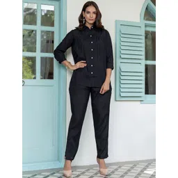 TITTLI Shirt Collar Three-Quarter Sleeves Tunic & Trouser-picture-26