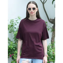 TITTLI Women Pure Cotton Pockets Boxy T-shirt-image-20