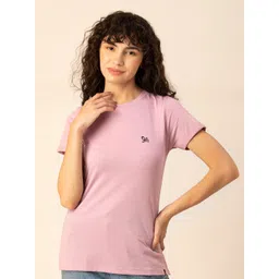 TITTLI Women Round Neck Pure Cotton T-shirt-image-11