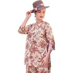 Women's Fully Printed Cotton Co-Ord Set-image-1