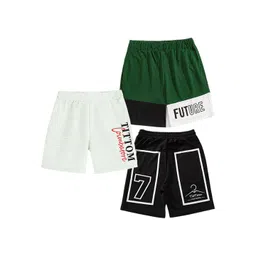 TITTOM Kids Pack Of 3 Typography Printed Fashion Shorts-picture-53