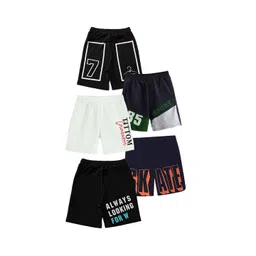 TITTOM Kids Pack Of 5 Regular Fit Shorts-picture-28