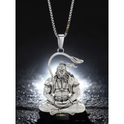 Tiyafashion Unisex Stainless Steel Temple Contemporary Pendant With Chain-picture-12