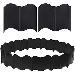 TKOWTB Garden Lawn Edging - 20 Pack Landscape Border Flexible Interlocking Edging Plastic Fence DIY Decorative-picture-31